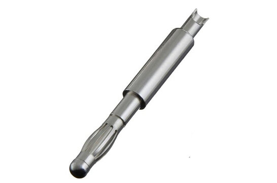 CON-060AG AN-BP Silver Plated Banana Plug 4mm