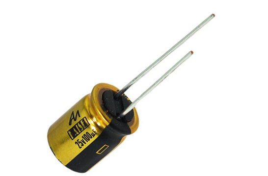 CAP-100-R-100U-25V | 100 µF | 20% | 25 V | Kaisei Electrolytic Capacitor
