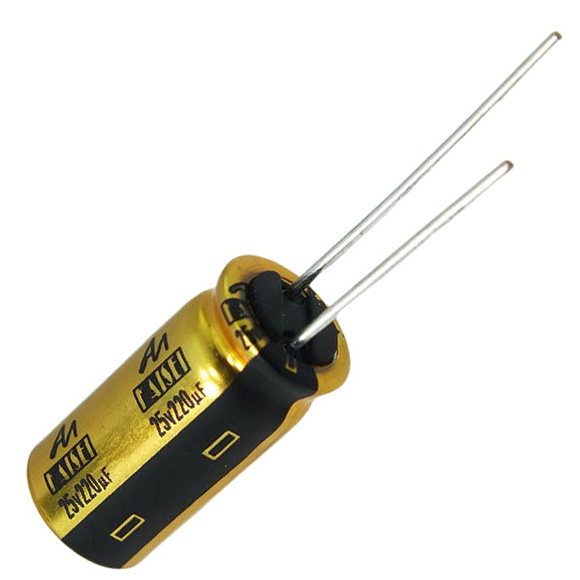 CAP-100-R-220U-25V | 220 µF | 20% | 25 V | Kaisei Electrolytic Capacitor