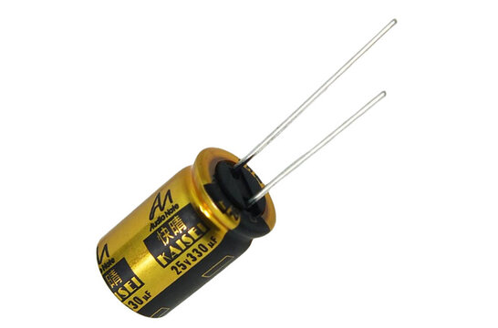 CAP-100-R-330U-25V | 330 µF | 20% | 25 V | Kaisei Electrolytic Condensator