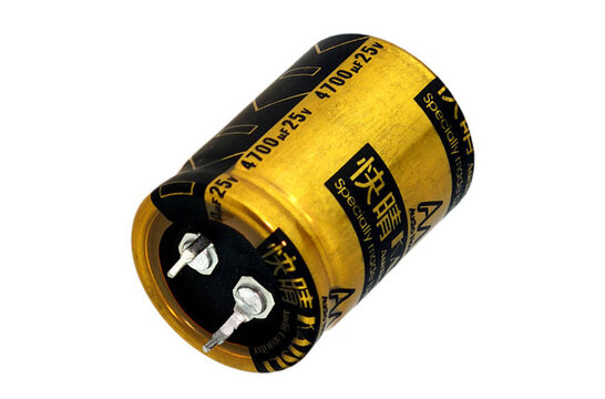CAP-100-R-4700U-25V | 4700 µF | 20% | 25 V | Kaisei Electrolytic Condensator