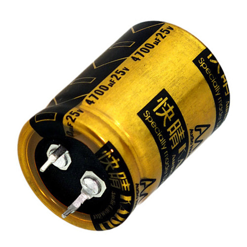 CAP-100-R-4700U-25V | 4700 µF | 20% | 25 V | Kaisei Electrolytic Condensator