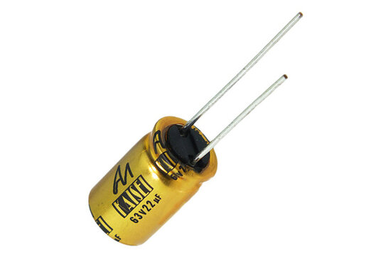 CAP-100-R-22U-63V | 22 µF | 20% | 63 V | Kaisei Electrolytic Capacitor