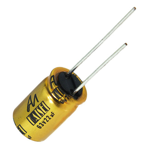 CAP-100-R-22U-63V | 22 µF | 20% | 63 V | Kaisei Electrolytic Capacitor