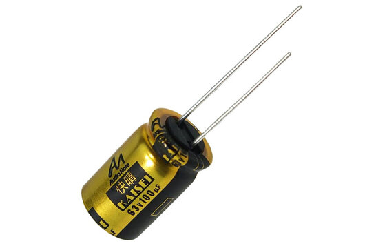 CAP-100-R-100U-63V | 100 µF | 20% | 63 V | Kaisei Electrolytic Condensator