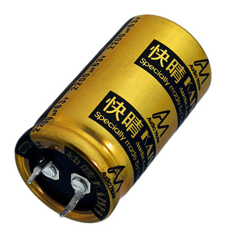 CAP-100-R-2200U-63V | 2200 µF | 20% | 63 V | Kaisei Electrolytic Kondensator