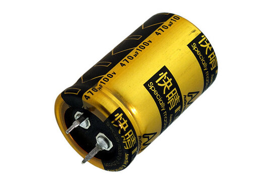 CAP-100-R-470U-100V | 470 µF | 20% | 100 V | Kaisei Electrolytic Capacitor