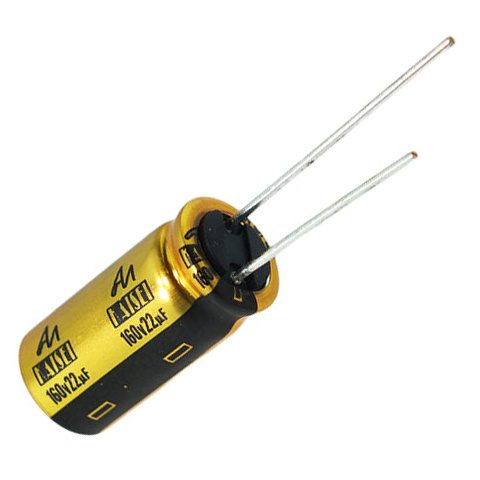 CAP-100-R-22U-160V | 22 µF | 20% | 160 V | Kaisei Electrolytic Capacitor