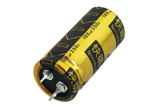 CAP-100-R-100U-350V | 100 µF | 20% | 350 V | Kaisei Electrolytic Kondensator