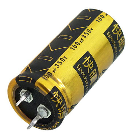 CAP-100-R-100U-350V | 100 µF | 20% | 350 V | Kaisei Electrolytic Kondensator