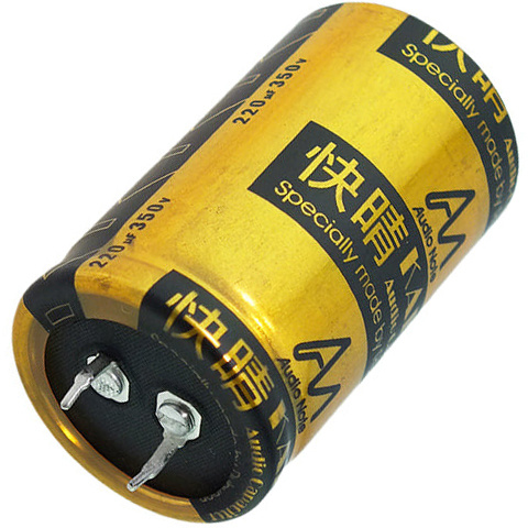 CAP-100-R-220U-350V | 220 µF | 20% | 350 V | Kaisei Electrolytic Kondensator