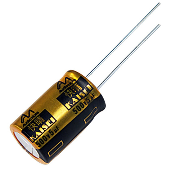 CAP-100-R-5U-500V | 5 µF | 20% | 500 V | Kaisei Electrolytic Capacitor