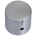 MWK-01-9002-A 25 mm Brass Knob Matt Chrome Alligned 6 mm Shaft