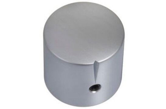 MWK-01-9002-A 25 mm Brass Knob Matt Chrome Alligned 6 mm Shaft