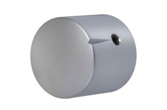MWK-01-9002-A 25 mm Brass Knob Matt Chrome Alligned 6 mm Shaft