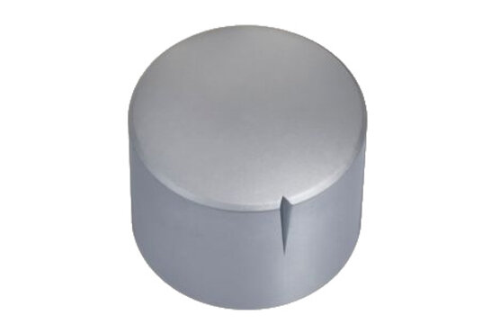 MWK-01-9002-B 25 mm Brass Knob Matt Chrome Not Alligned 6 mm Shaft