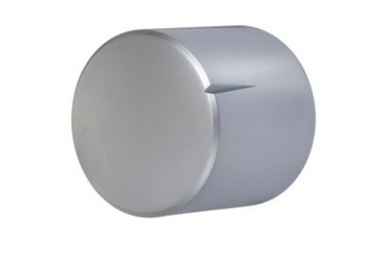 MWK-01-9002-B 25 mm Brass Knob Matt Chrome Not Alligned 6 mm Shaft