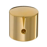 MWK-01-9000-A 25 mm Brass Knob Shiny Gold Alligned 25 6 mm Shaft