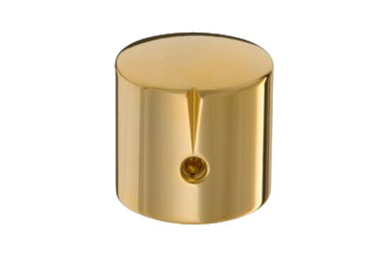 MWK-01-9000-A 25 mm Brass Knob Shiny Gold Alligned 25 6 mm Shaft