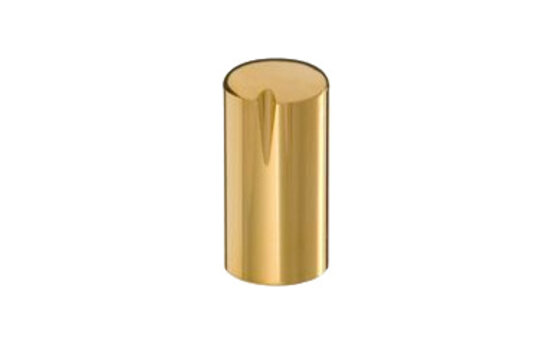 MWK-45-9000 12 mm Brass Knob Shiny Gold 12 mm Shaft 6 mm Shaft