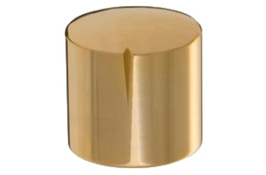 MWK-03-9000 30 mm Brass Knob Shiny Gold Not Alligned 6 mm Shaft