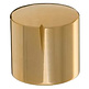 MWK-03-9000 30 mm Brass Knob Shiny Gold Not Alligned 6 mm Shaft