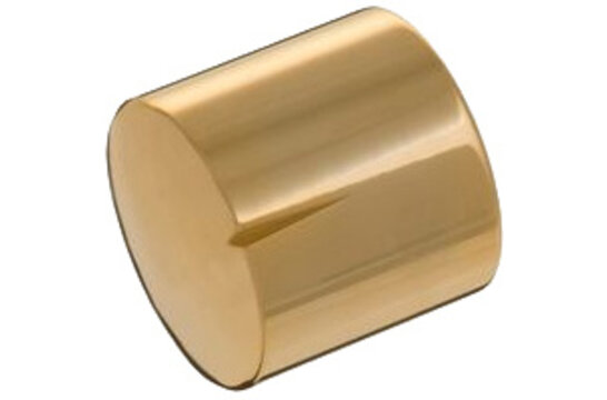 MWK-03-9000 30 mm Brass Knob Shiny Gold Not Alligned 6 mm Shaft