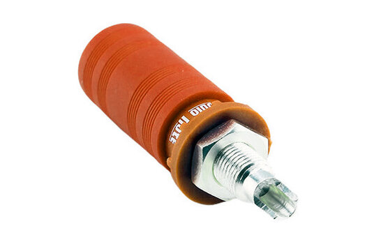 CON-028A AN-SPKR Silver Plated Binding Post Red