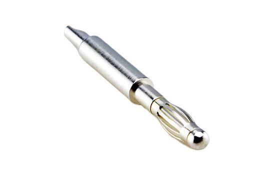 CON-060LAG AN-BP Silver Plated Big Banana Plug 4mm