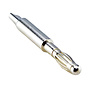 CON-060LAG AN-BP Silver Plated Big Banana Plug 4mm