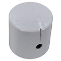 MWK-01-9006-A 25 mm Brass Knob Shiny White Alligned 6 mm Shaft