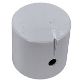 MWK-01-9006-A 25 mm Brass Knob Shiny White Alligned 6 mm Shaft