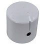MWK-01-9006-A 25 mm Brass Knob Shiny White Alligned 6 mm Shaft