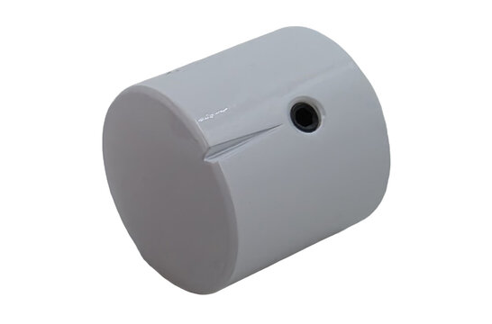 MWK-01-9006-A 25 mm Brass Knob Shiny White Alligned 6 mm Shaft