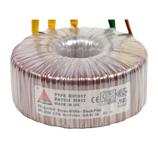 6N1917 Power Transformer Tube Amplifier 196 VA  | Secundair 230V / 50V / 6,3 V
