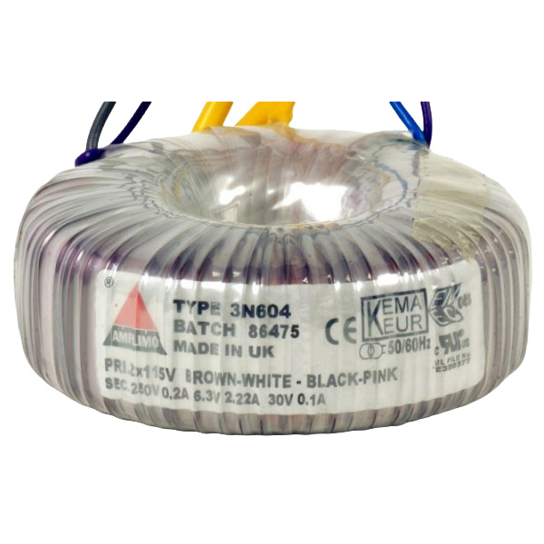 3N604 Power Transformer Tube Amplifier 67 VA  | Secundair 250V / 6,3V
