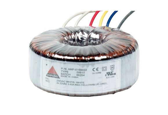 58615 160 VA | 2 x 22 V Ringkerntrafo