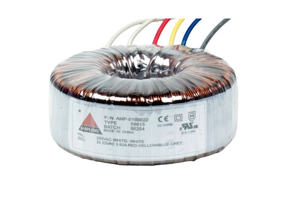 58615 160 VA |  2 x 22 V Trasformatore Toroidale
