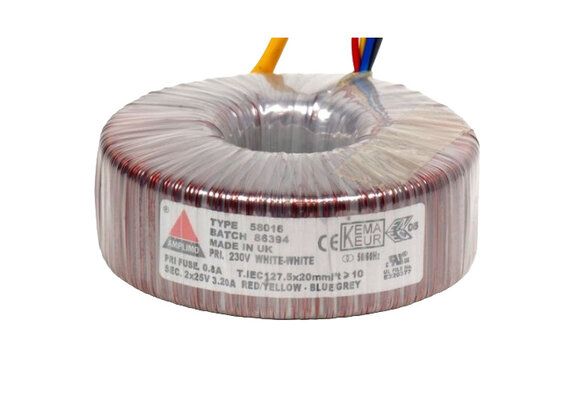 58016 160 VA | 2 x 25 V Trasformatore Toroidale