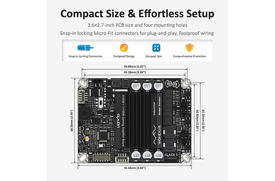 AA-KA32481 TPA3116 2 x 50 W + 1 x 100 W 2.1 Gaming Amplifier Board