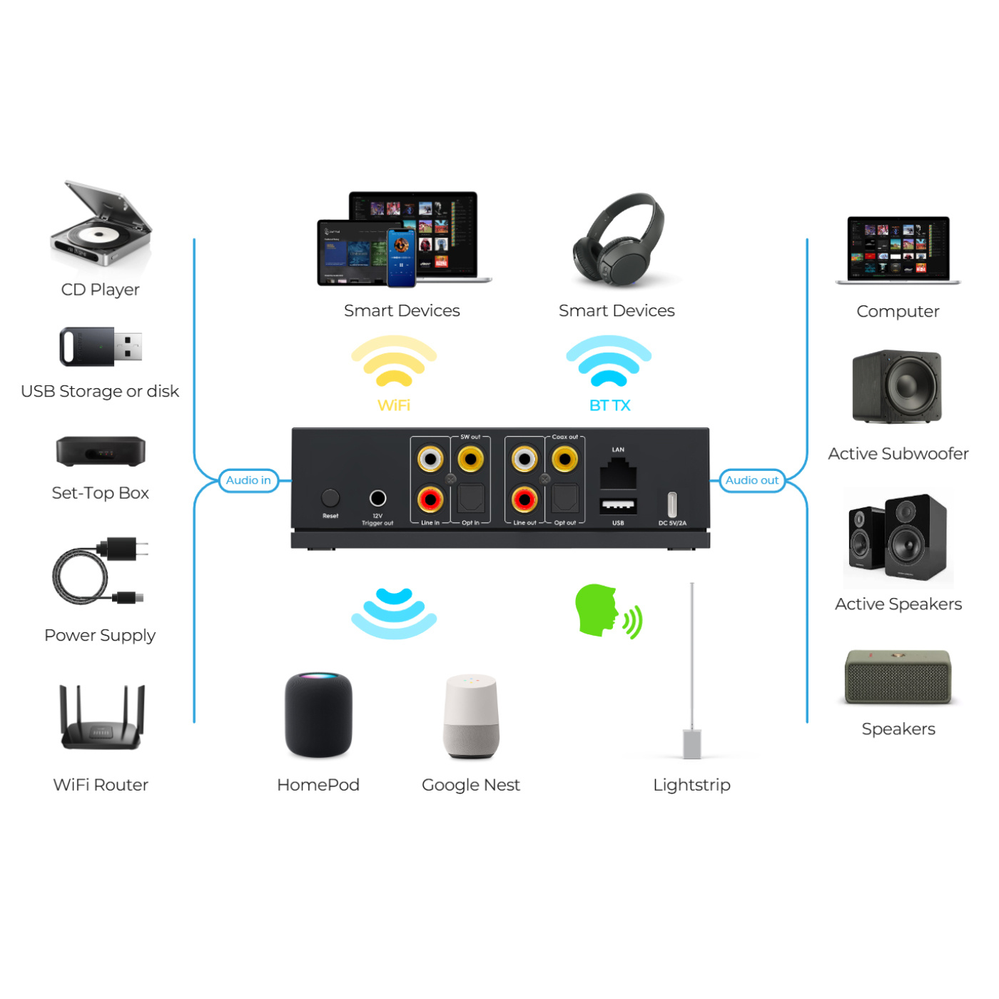 LP20 AirPlay 2 and Google Cast Music Streamer