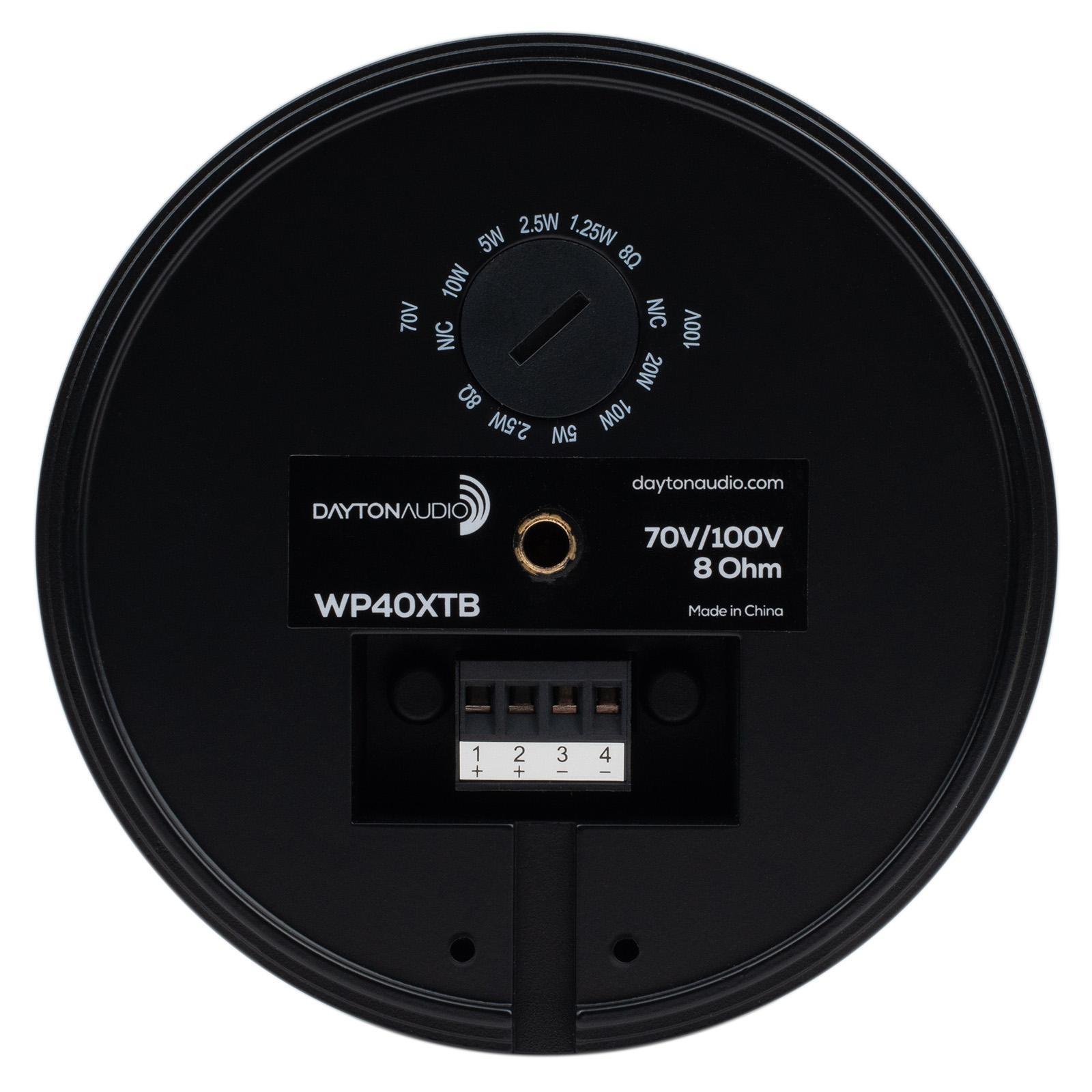 WP40XTB 4" Compact Pendant Speaker 8 ohm Black