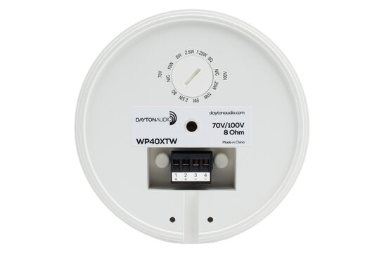 WP40XTW 4" Compact Pendant Speaker 8 ohm White