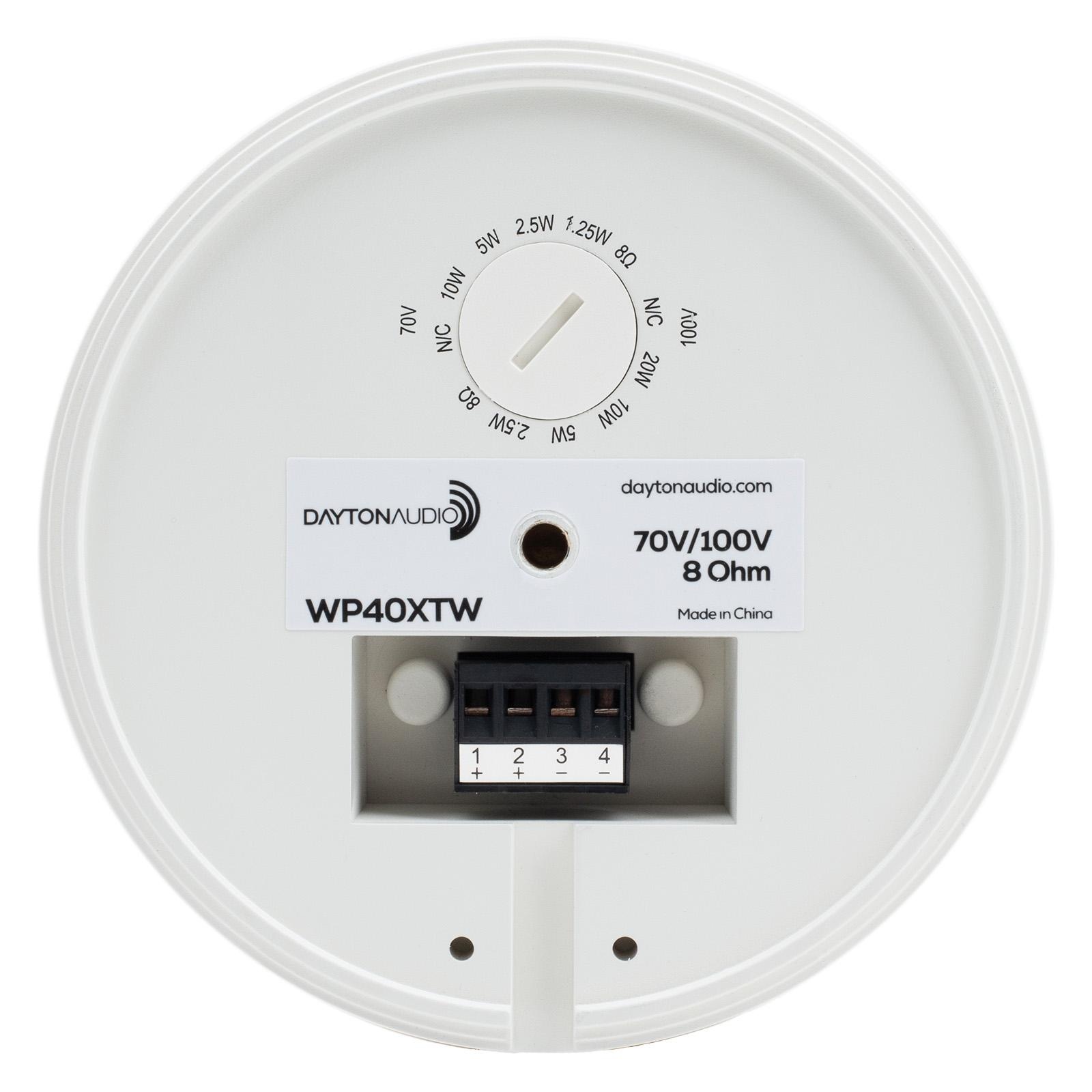 WP40XTW 4" Compact Pendant Speaker 8 ohm White