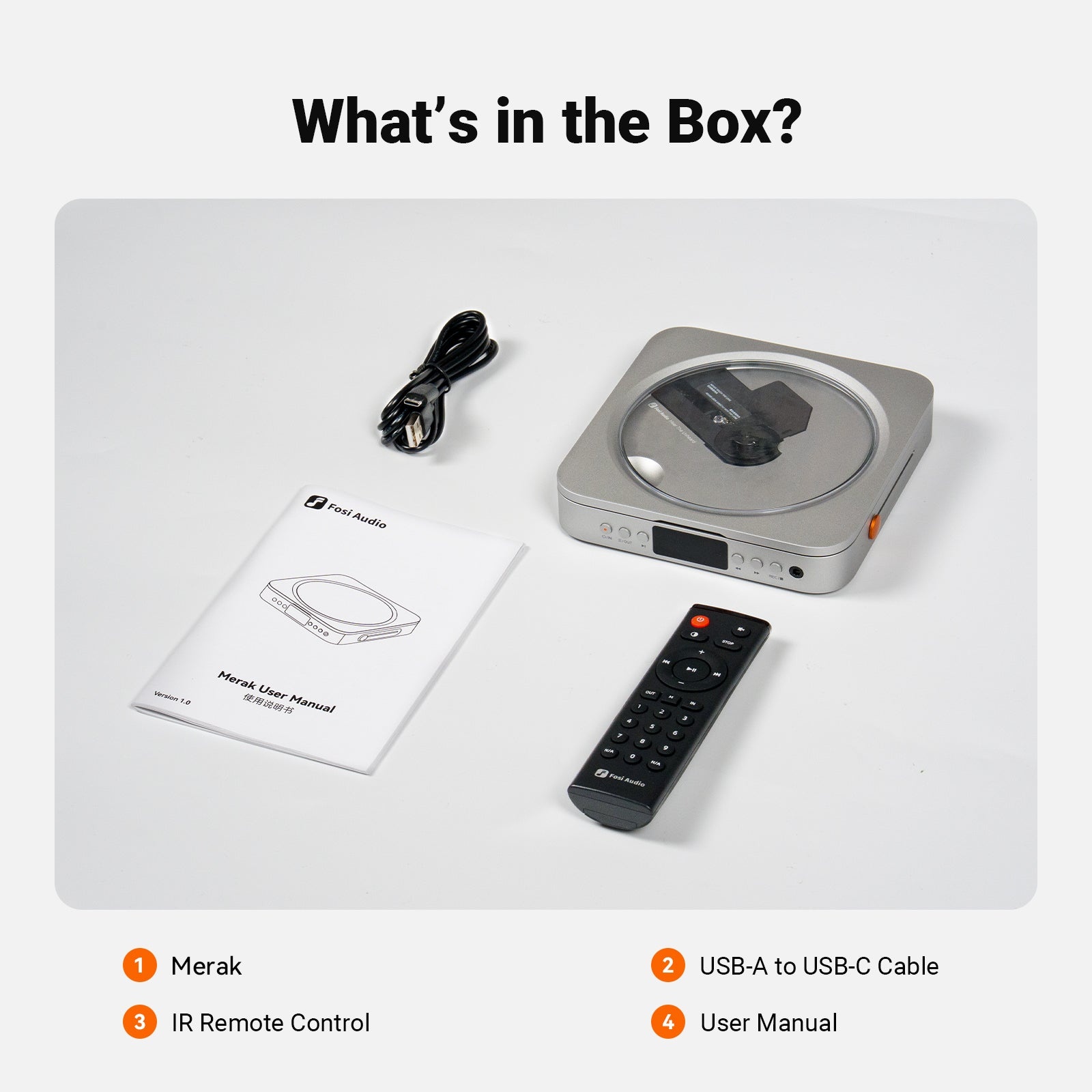 Merak CD Player with DAC & Headphone Amplifier