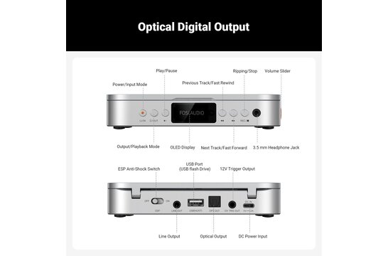 Merak CD Player with DAC & Headphone Amplifier