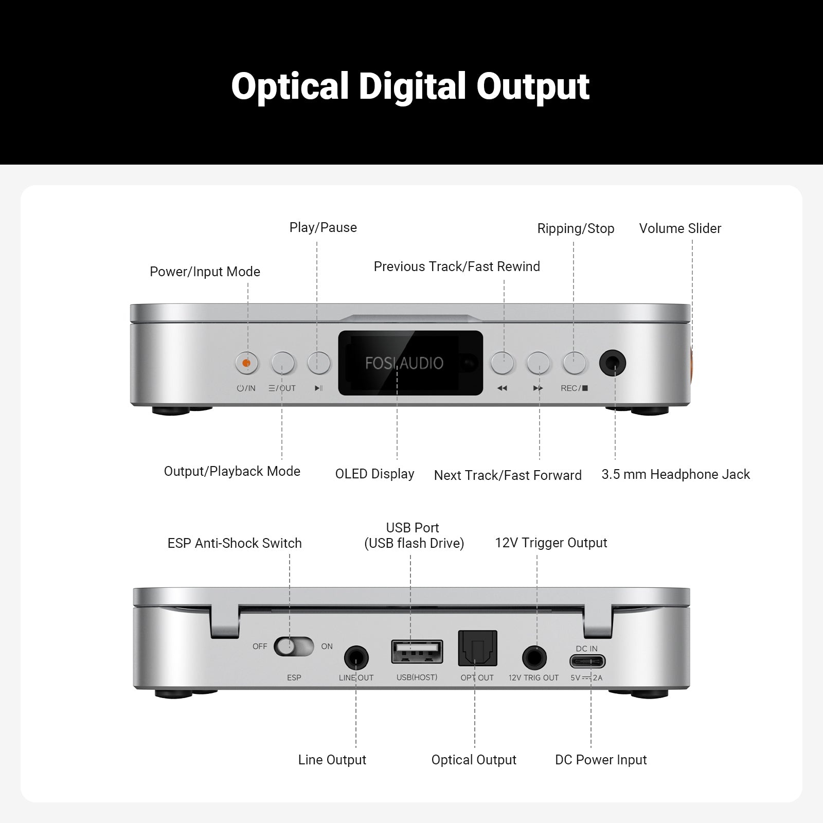 Merak CD Player with DAC & Headphone Amplifier