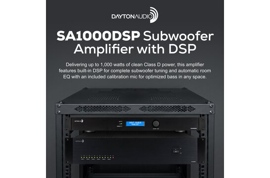 SA1000DSP 1000W Subwoofer Amplifier with DSP