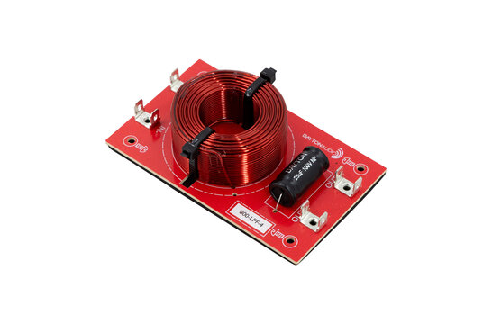 Low Pass Speaker Crossover 12 dB/Octave, 4 Ohm Assembled crossover