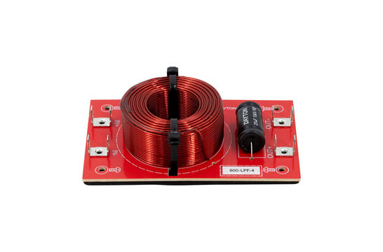 Low Pass Speaker Crossover 12 dB/Octave, 4 Ohm Assembled crossover